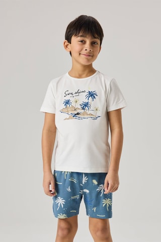 Biologisch Katoenen Pyjama -  Kobaltblauw