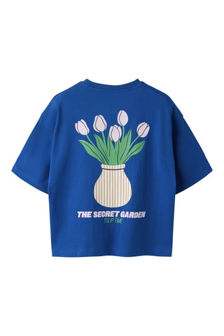 T-shirt Relaxed Fit -  Marineblauw