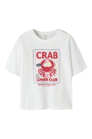Biologisch Katoenen T-shirt Regular Fit -  Wit