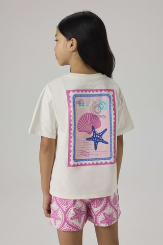 Biologisch Katoenen T-shirt Regular Fit -  Ecru