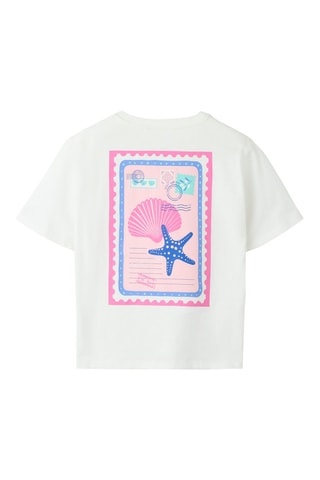 Biologisch Katoenen T-shirt Regular Fit -  Ecru