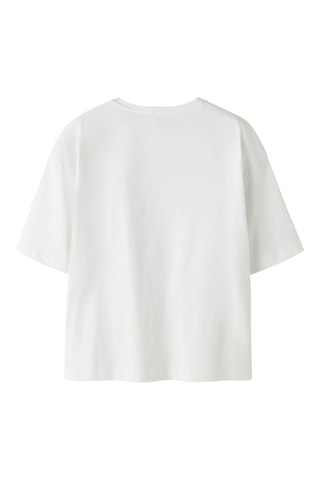 Biologisch Katoenen T-shirt Relaxed Fit -  Wit