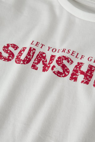 Biologisch Katoenen T-shirt Regular Fit -  Wit