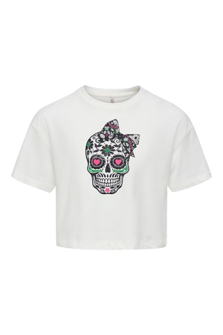 Biologisch Katoenen T-shirt Loose Fit -  Wit