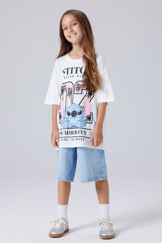 T-shirt Stitch Lilo en Stitch Disney -  Wit