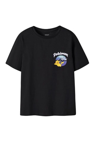 T-shirt Regular Fit Pikachu Pokémon -  Zwart