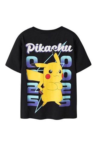 T-shirt Regular Fit Pikachu Pokémon -  Zwart