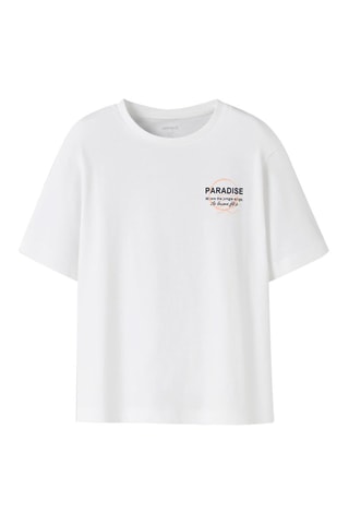 Biologisch Katoenen T-shirt Regular Fit -  Wit