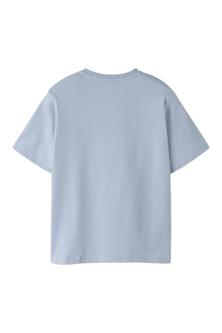 Biologisch Katoenen T-shirt Regular Fit -  Lichtblauw