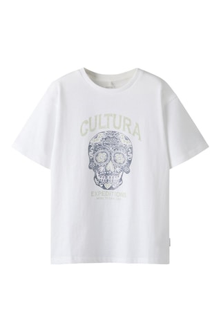 Biologisch Katoenen T-shirt Regular Fit -  Wit