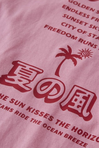 Biologisch Katoenen T-shirt Relaxed Fit -  Oudroze