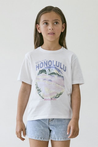 Biologisch Katoenen T-shirt Regular Fit -  Wit