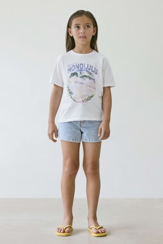 Biologisch Katoenen T-shirt Regular Fit -  Wit