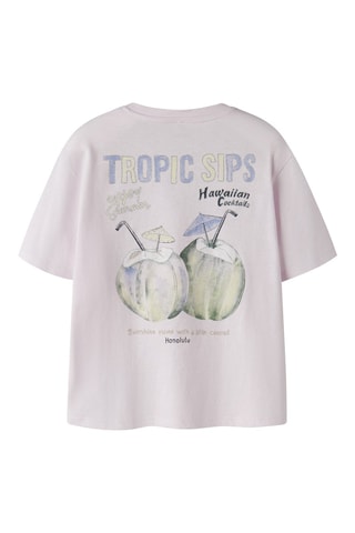 Biologisch Katoenen T-shirt Regular Fit -  Roze