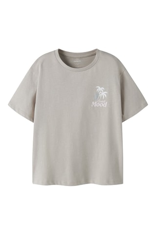 Biologisch Katoenen T-shirt Regular Fit -  Grijs