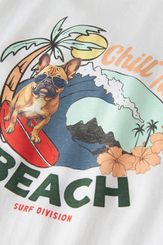 Biologisch Katoenen T-shirt Regular Fit -  Wit