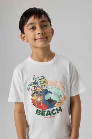 Biologisch Katoenen T-shirt Regular Fit -  Wit