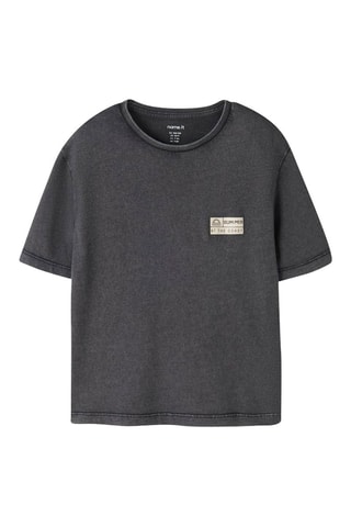 Biologisch Katoenen T-shirt Regular Fit -  Zwart