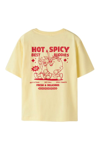 Biologisch Katoenen T-shirt Regular Fit - Name It -  Geel