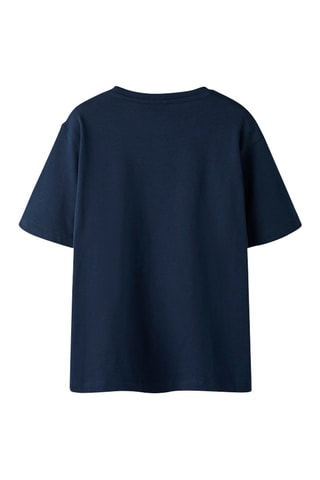 Biologisch Katoenen T-shirt Regular Fit - Name It -  Marineblauw