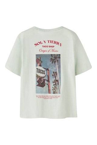 Biologisch Katoenen T-shirt Relaxed Fit -  Lichtgroen