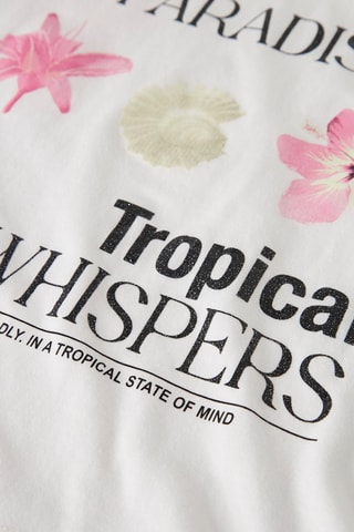 Biologisch Katoenen T-shirt Regular Fit -  Wit