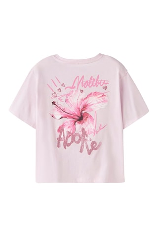 Biologisch Katoenen T-shirt Regular Fit -  Roze