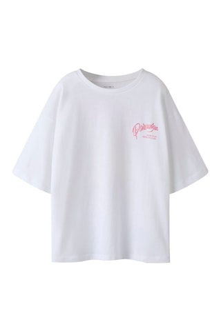 Biologisch Katoenen T-shirt Relaxed Fit -  Wit