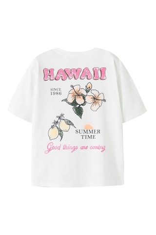 Biologisch Katoenen T-shirt Relaxed Fit -  Wit