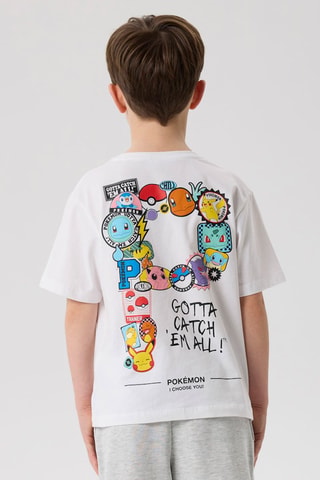 T-shirt Regular Fit Pokémon -  Wit