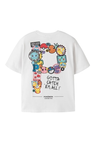 T-shirt Regular Fit Pokémon -  Wit