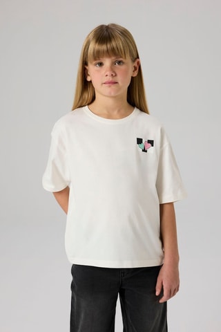 Biologisch Katoenen T-shirt Loose Fit -  Wit