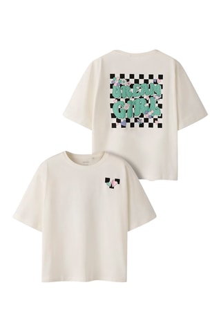 Biologisch Katoenen T-shirt Loose Fit -  Wit