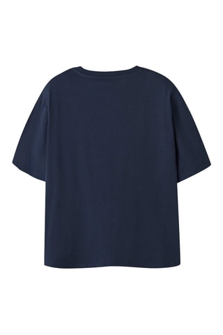Biologisch Katoenen T-shirt Relaxed Fit -  Marineblauw