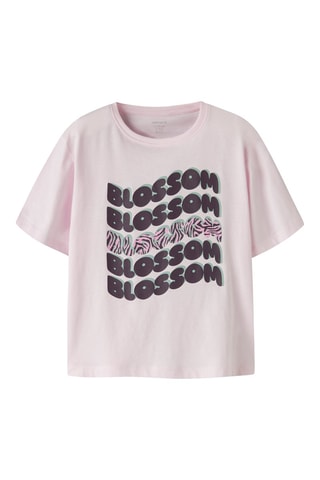 Biologisch Katoenen T-shirt - Zachtroze - Name It