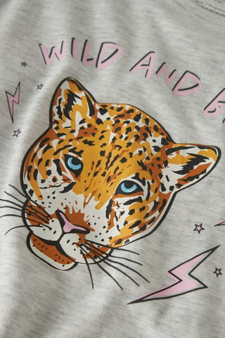 Biologisch Katoenen T-shirt - Lichtgrijs - Name It