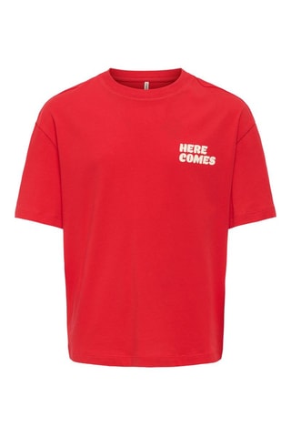 T-shirt - Rood - Kids Only Girl