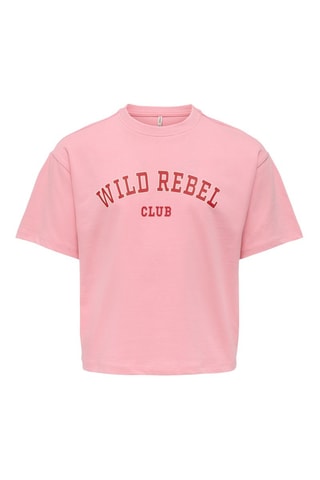 Biologisch Katoenen T-shirt - Roze - Kids Only Girl
