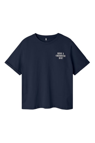 Biologisch Katoenen T-shirt - Marineblauw - Name It