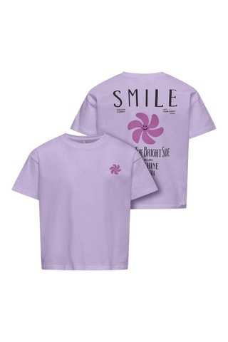 Biologisch Katoenen T-shirt - Paars - Only