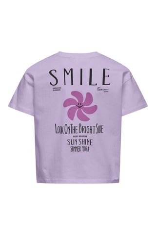 Biologisch Katoenen T-shirt - Paars - Only