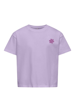 Biologisch Katoenen T-shirt - Paars - Only