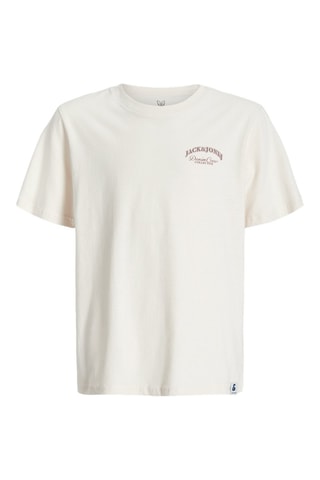 T-shirt Relaxed Fit - Jack&Jones -  Ecru