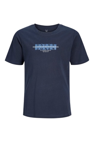 Biologisch Katoenen T-shirt Regular Fit -  Marineblauw