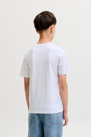 Biologisch Katoenen T-shirt Regular Fit - Jack&Jones -  Wit