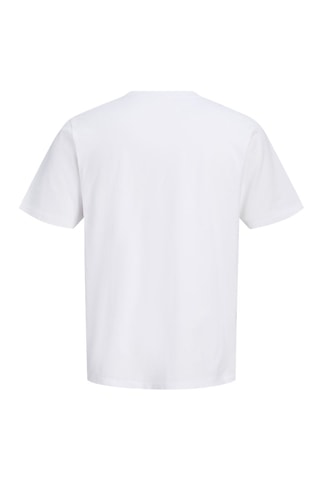 Biologisch Katoenen T-shirt Regular Fit - Jack&Jones -  Wit