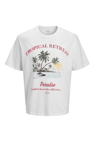 Biologisch Katoenen T-shirt Loose Fit -  Wit