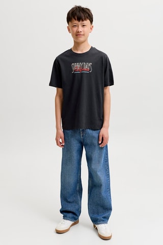 Biologisch Katoenen T-shirt Loose Fit -  Zwart