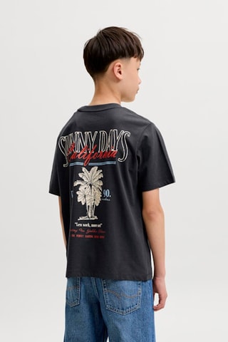 Biologisch Katoenen T-shirt Loose Fit -  Zwart