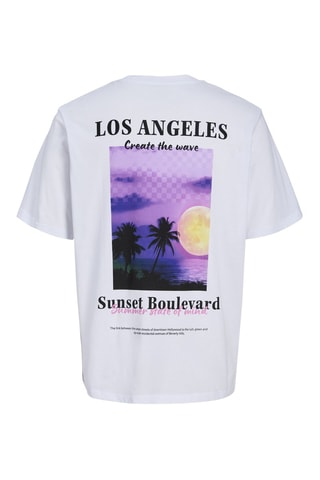 T-shirt Relaxed Fit - Jack&Jones -  Wit